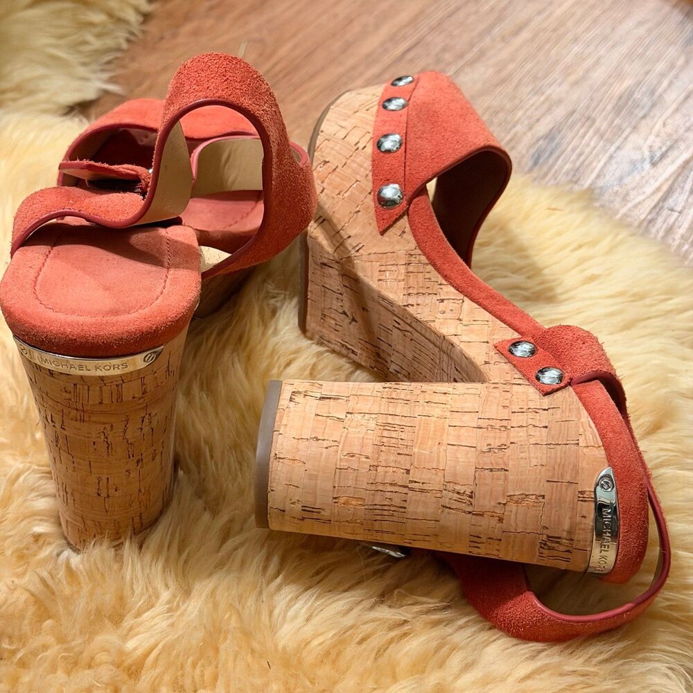 Michael Kors coral summer sandal heel - Picture 6 of 9